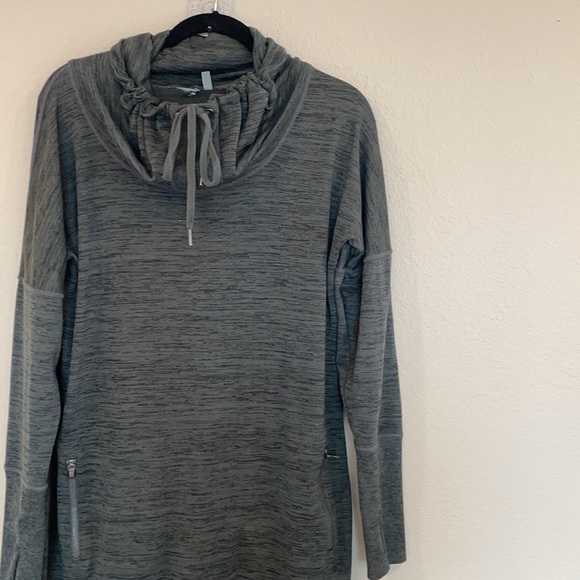 Athleta Dresses & Skirts - Athleta green cowl neck sport it Sweater dress medium